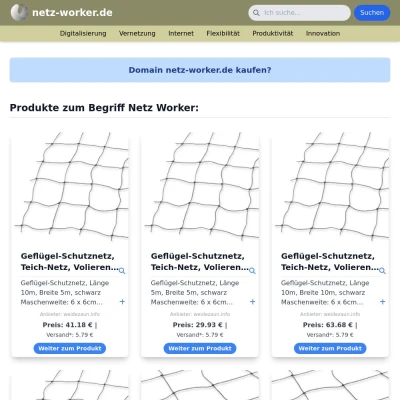 Screenshot netz-worker.de