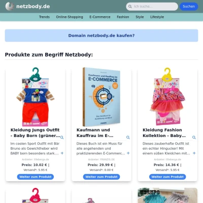 Screenshot netzbody.de