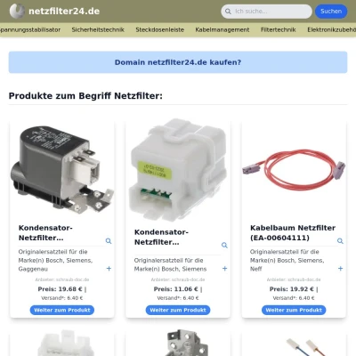 Screenshot netzfilter24.de