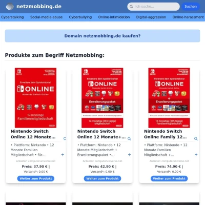 Screenshot netzmobbing.de