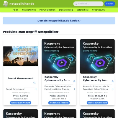 Screenshot netzpolitiker.de