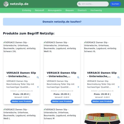 Screenshot netzslip.de