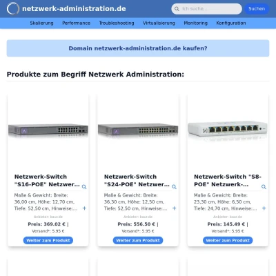 Screenshot netzwerk-administration.de