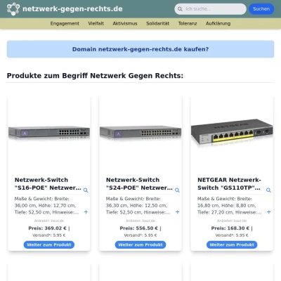 Screenshot netzwerk-gegen-rechts.de