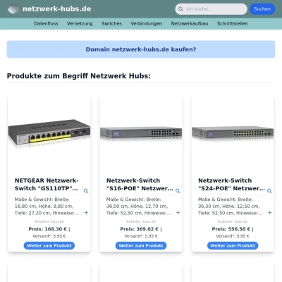 Screenshot netzwerk-hubs.de