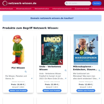 Screenshot netzwerk-wissen.de