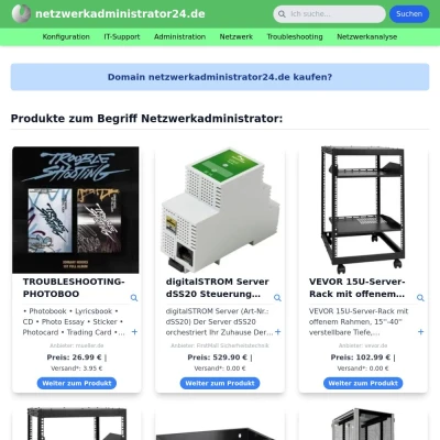 Screenshot netzwerkadministrator24.de