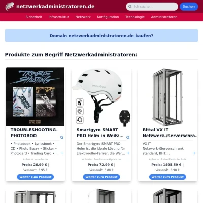 Screenshot netzwerkadministratoren.de