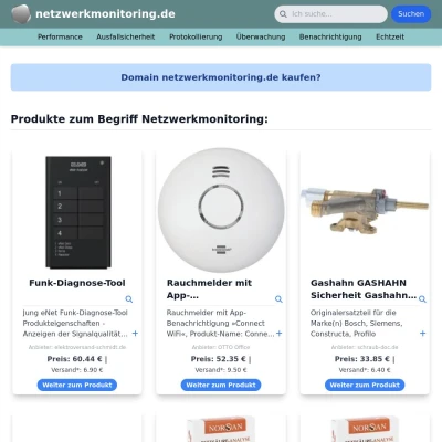 Screenshot netzwerkmonitoring.de