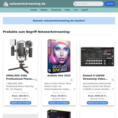 Screenshot netzwerkstreaming.de