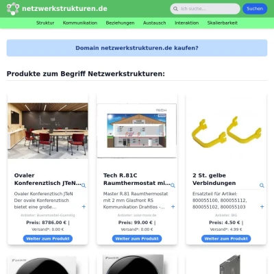 Screenshot netzwerkstrukturen.de