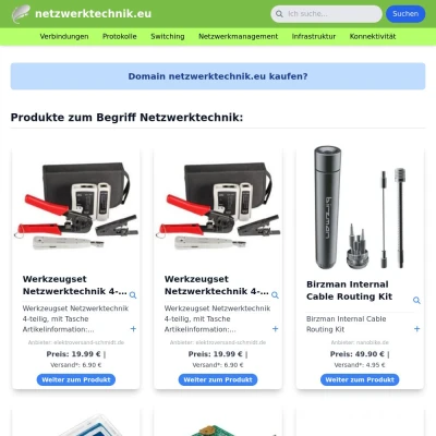 Screenshot netzwerktechnik.eu