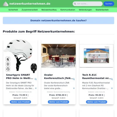 Screenshot netzwerkunternehmen.de