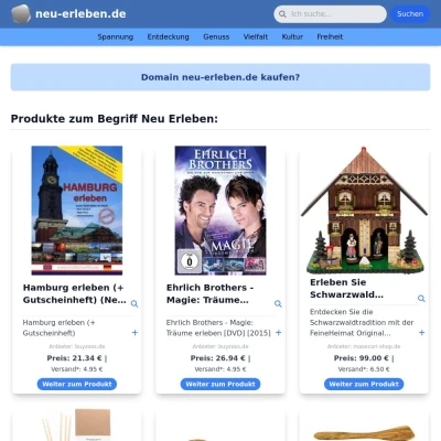 Screenshot neu-erleben.de