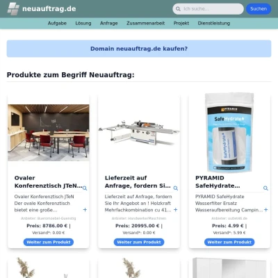 Screenshot neuauftrag.de