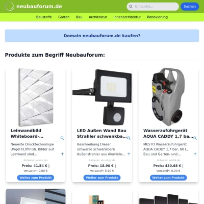Screenshot neubauforum.de