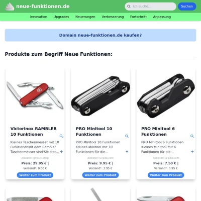 Screenshot neue-funktionen.de
