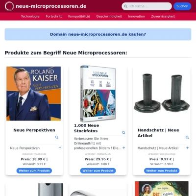 Screenshot neue-microprocessoren.de