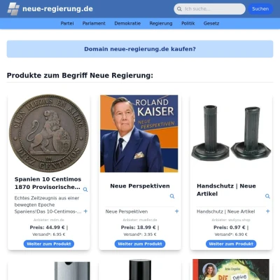 Screenshot neue-regierung.de