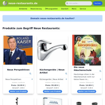 Screenshot neue-restaurants.de