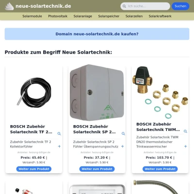 Screenshot neue-solartechnik.de