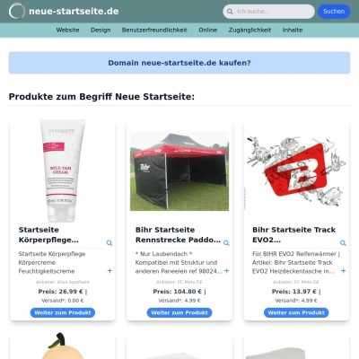 Screenshot neue-startseite.de