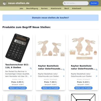 Screenshot neue-stellen.de