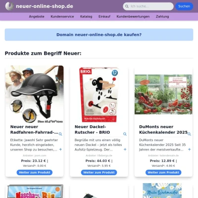 Screenshot neuer-online-shop.de