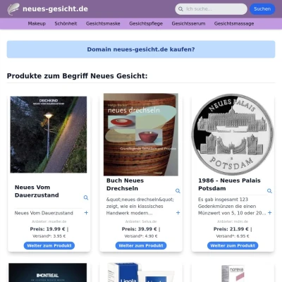 Screenshot neues-gesicht.de