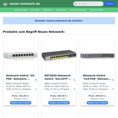 Screenshot neues-netzwerk.de