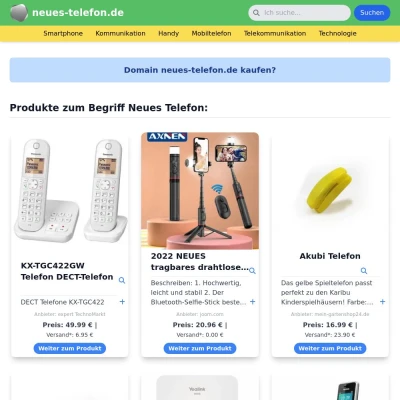 Screenshot neues-telefon.de