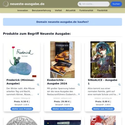 Screenshot neueste-ausgabe.de