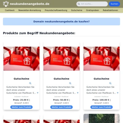 Screenshot neukundenangebote.de