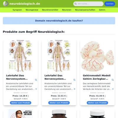 Screenshot neurobiologisch.de