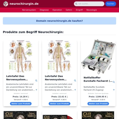 Screenshot neurochirurgin.de