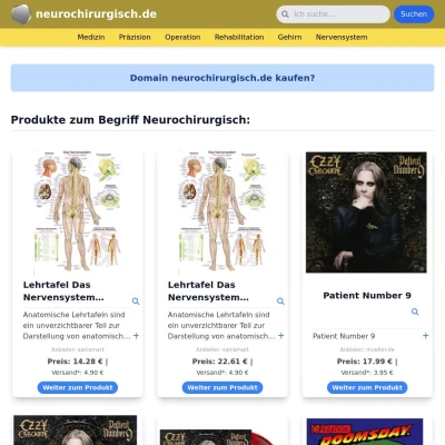 Screenshot neurochirurgisch.de