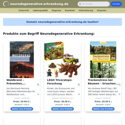 Screenshot neurodegenerative-erkrankung.de