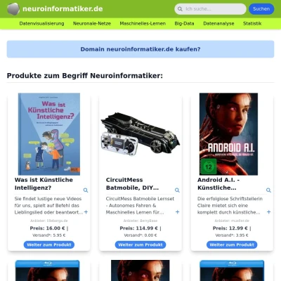 Screenshot neuroinformatiker.de