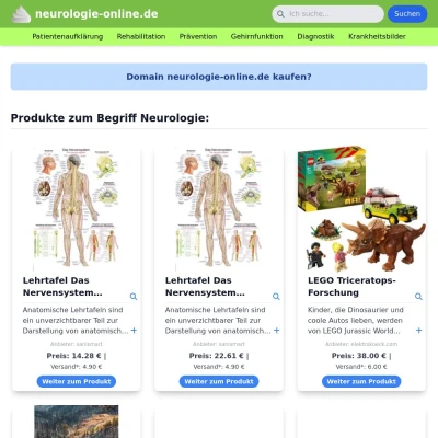 Screenshot neurologie-online.de