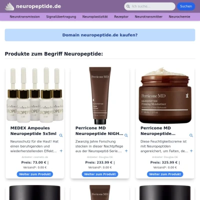 Screenshot neuropeptide.de