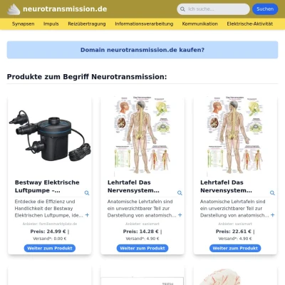 Screenshot neurotransmission.de