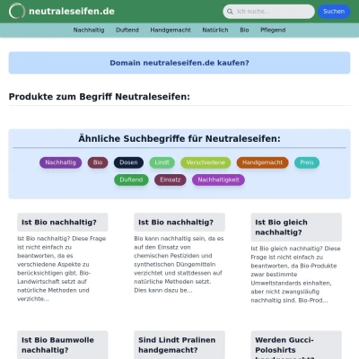 Screenshot neutraleseifen.de