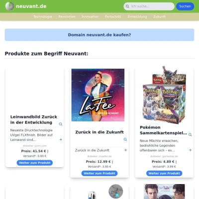 Screenshot neuvant.de