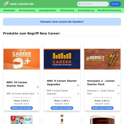 Screenshot new-career.de