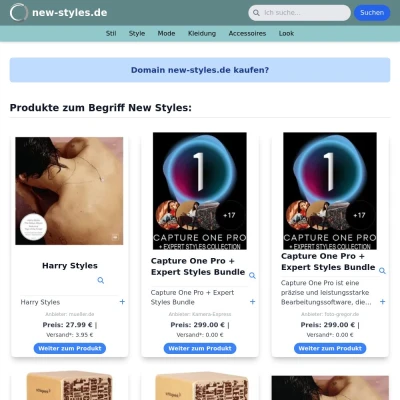 Screenshot new-styles.de