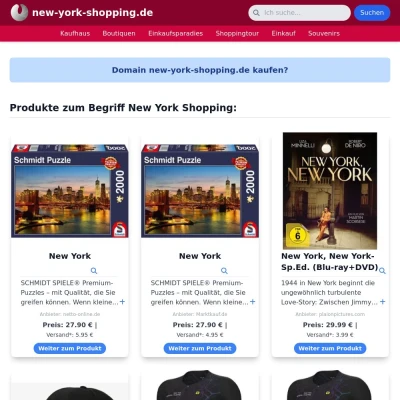 Screenshot new-york-shopping.de