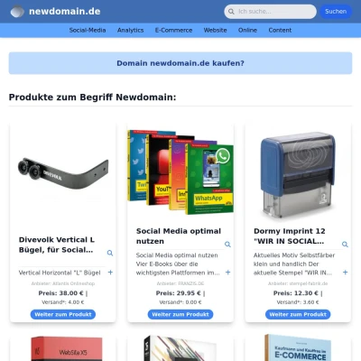 Screenshot newdomain.de