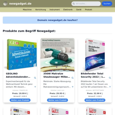 Screenshot newgadget.de