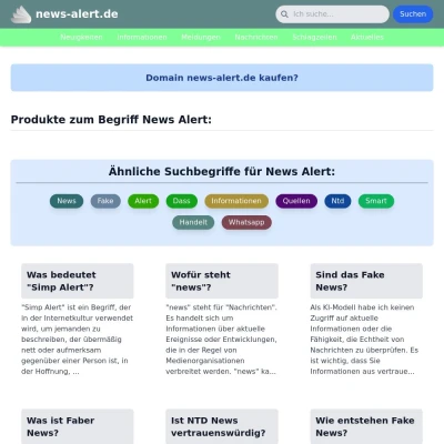 Screenshot news-alert.de