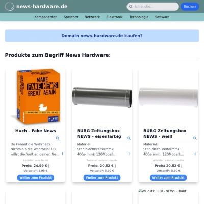Screenshot news-hardware.de